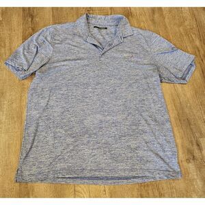 Greg Norman Golf Polo Shirt Men's XL Short Sleeve Casual Mingled Blue‎ Shark